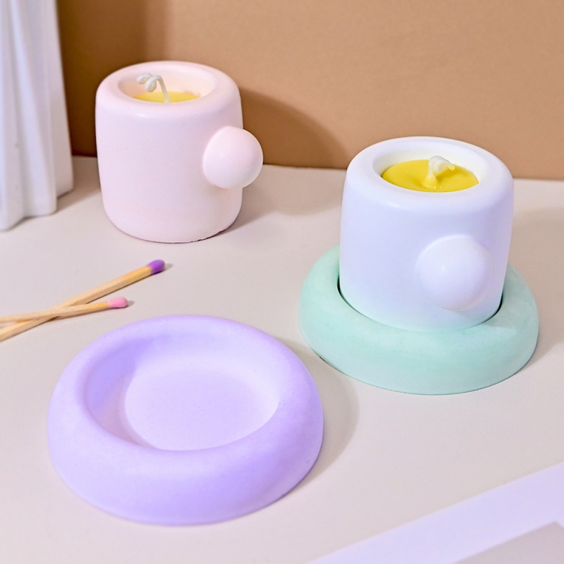 ثلاثية الأبعاد القدح مع كوستر  - مراجعة Candle Containers وسعره