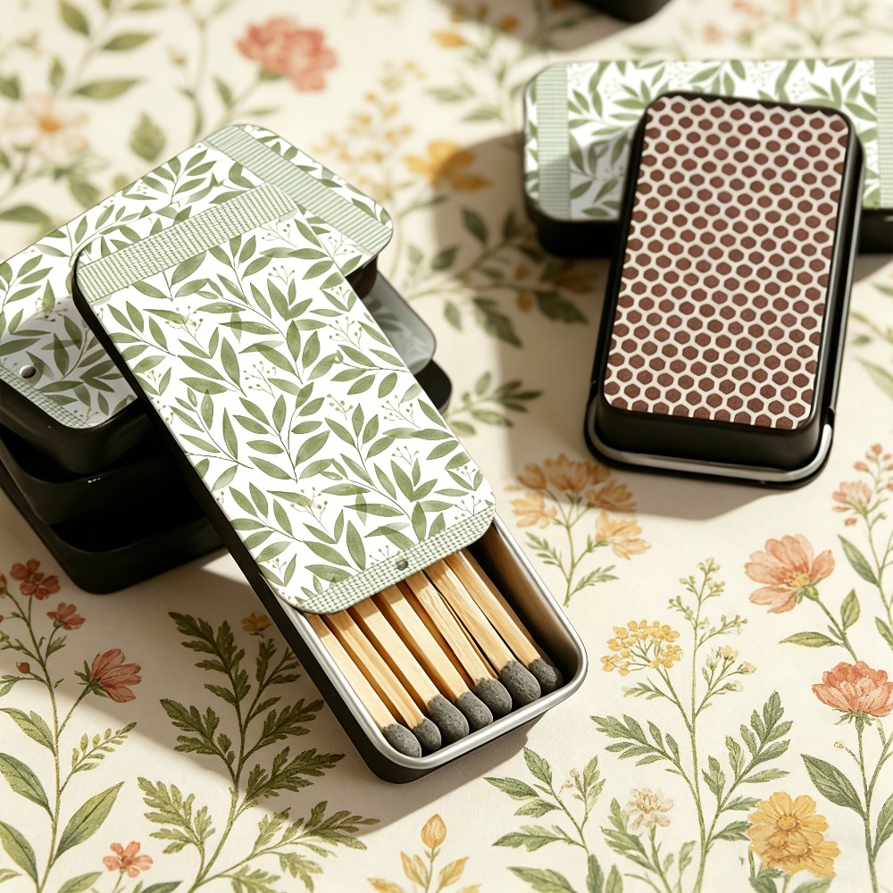 علب كبريت مزخرفة بنمط أوراق خض - مراجعة Candle Lighter وسعره