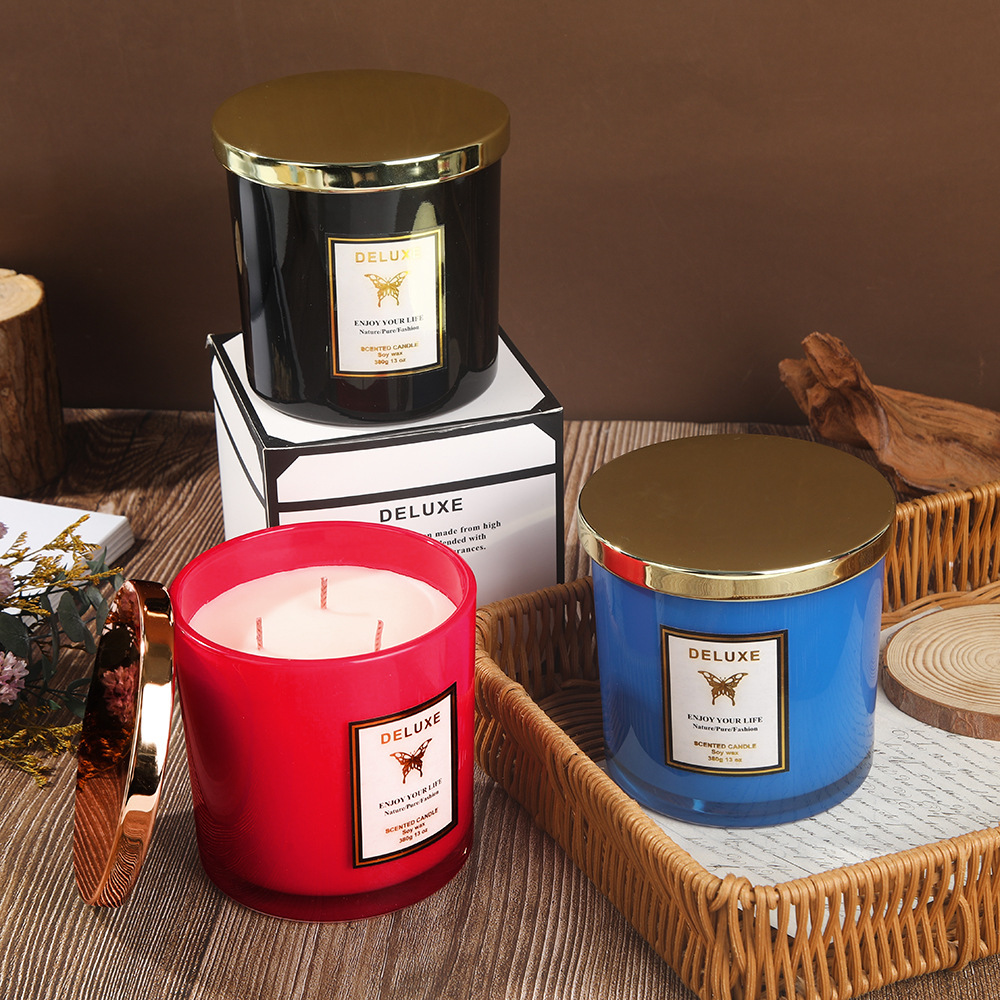 شمعة معطرة بغطاء ذهبي 400 جرام - مراجعة Soy Wax وسعره